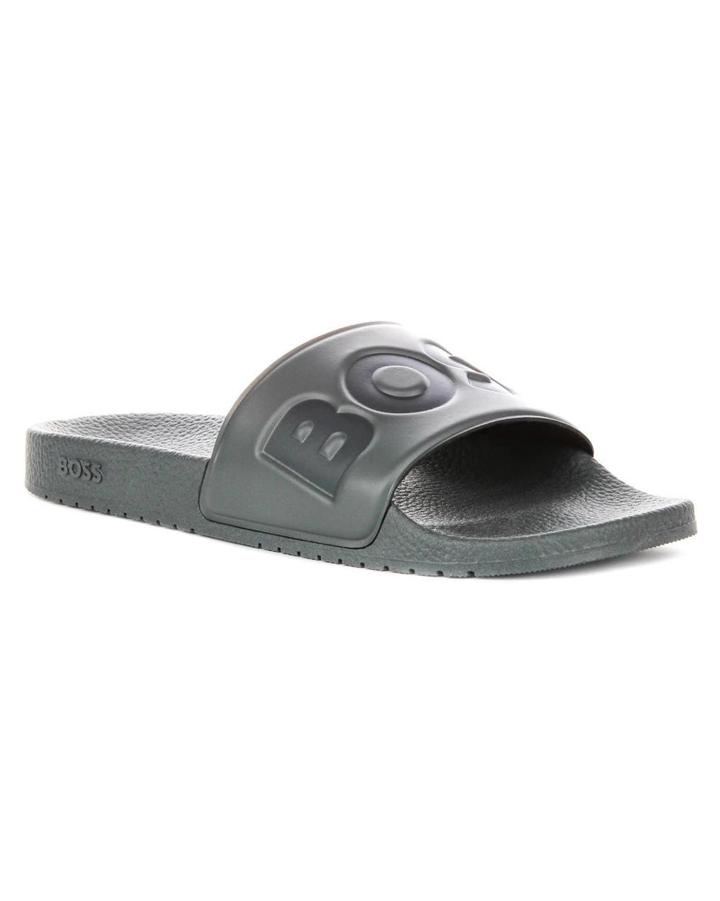 Boss Gray Sliders for men