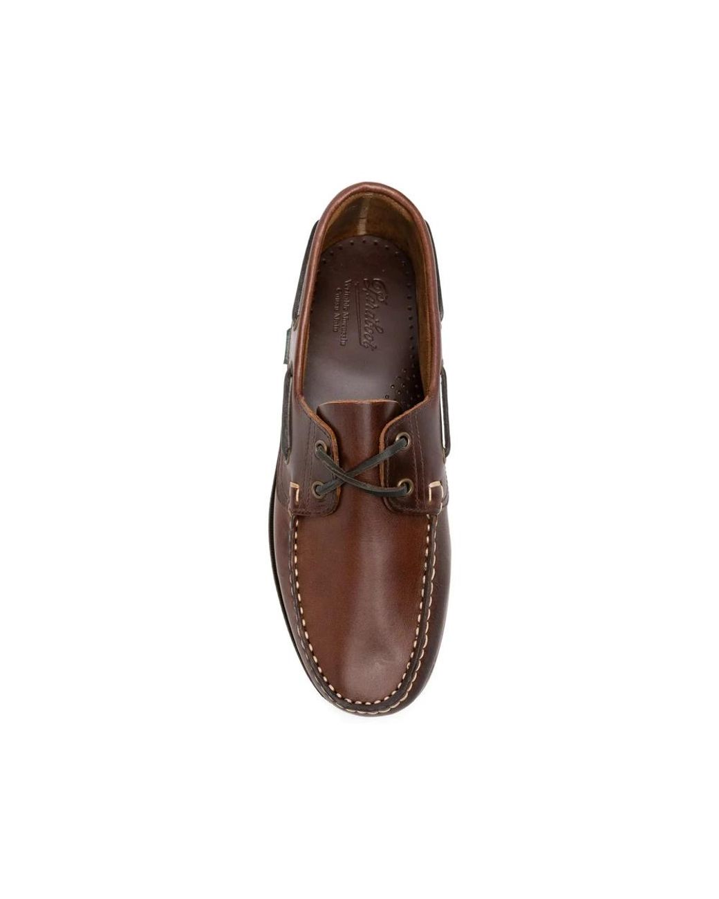 Paraboot Brown Boat Shoes for men