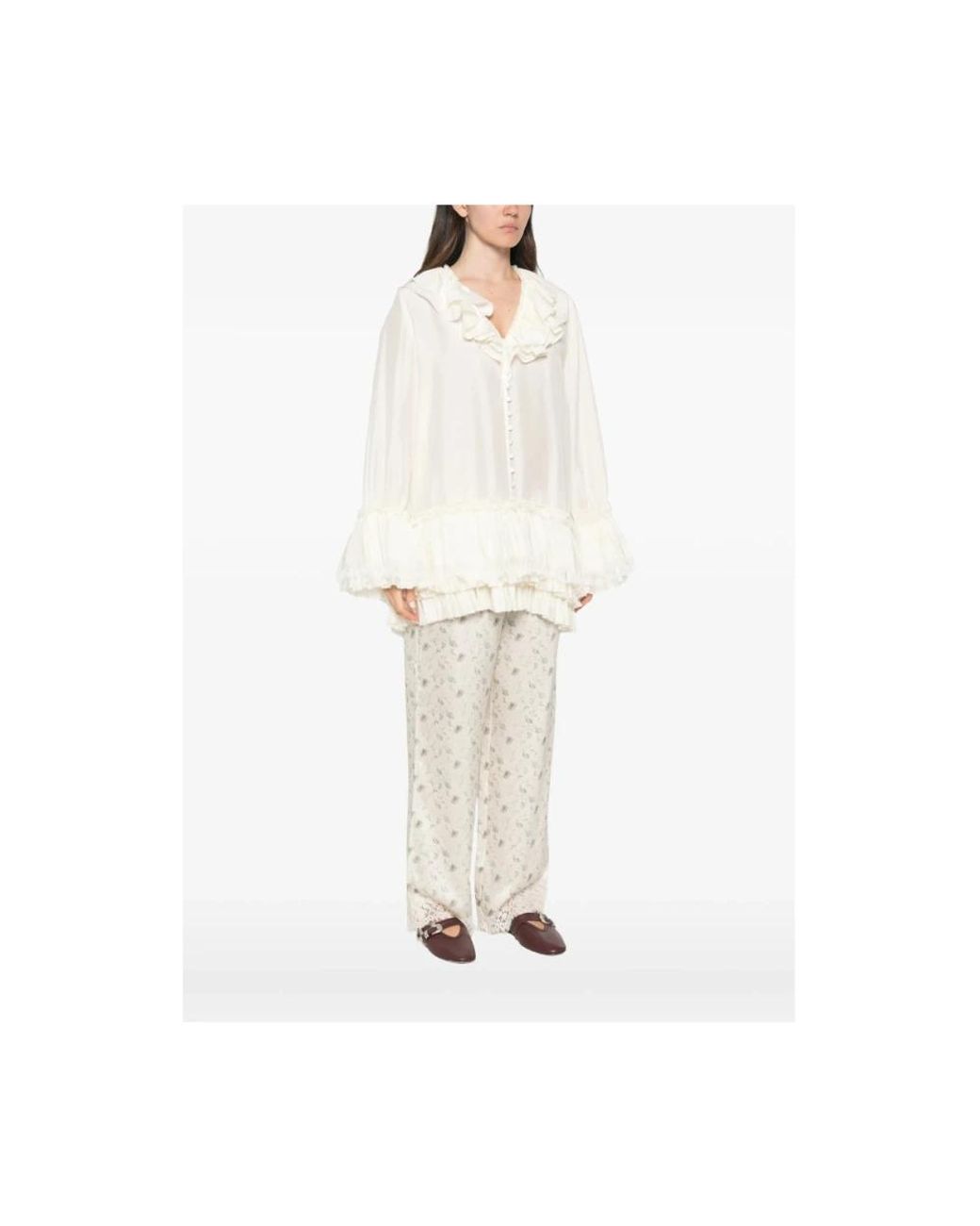 Ganni White Blouses