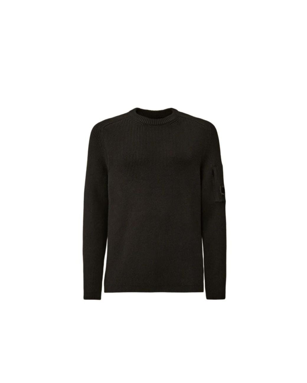 C P Company Black Round-Neck Knitwear for men