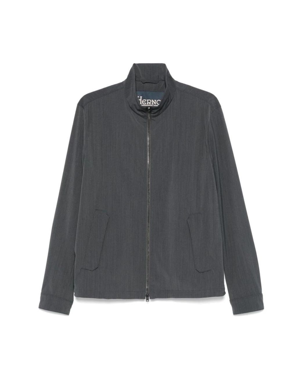 Herno Jassen ,Grijs ,Donkergrijze Jas Met Lange Mouwen En Ritssluiting in het Gray voor heren