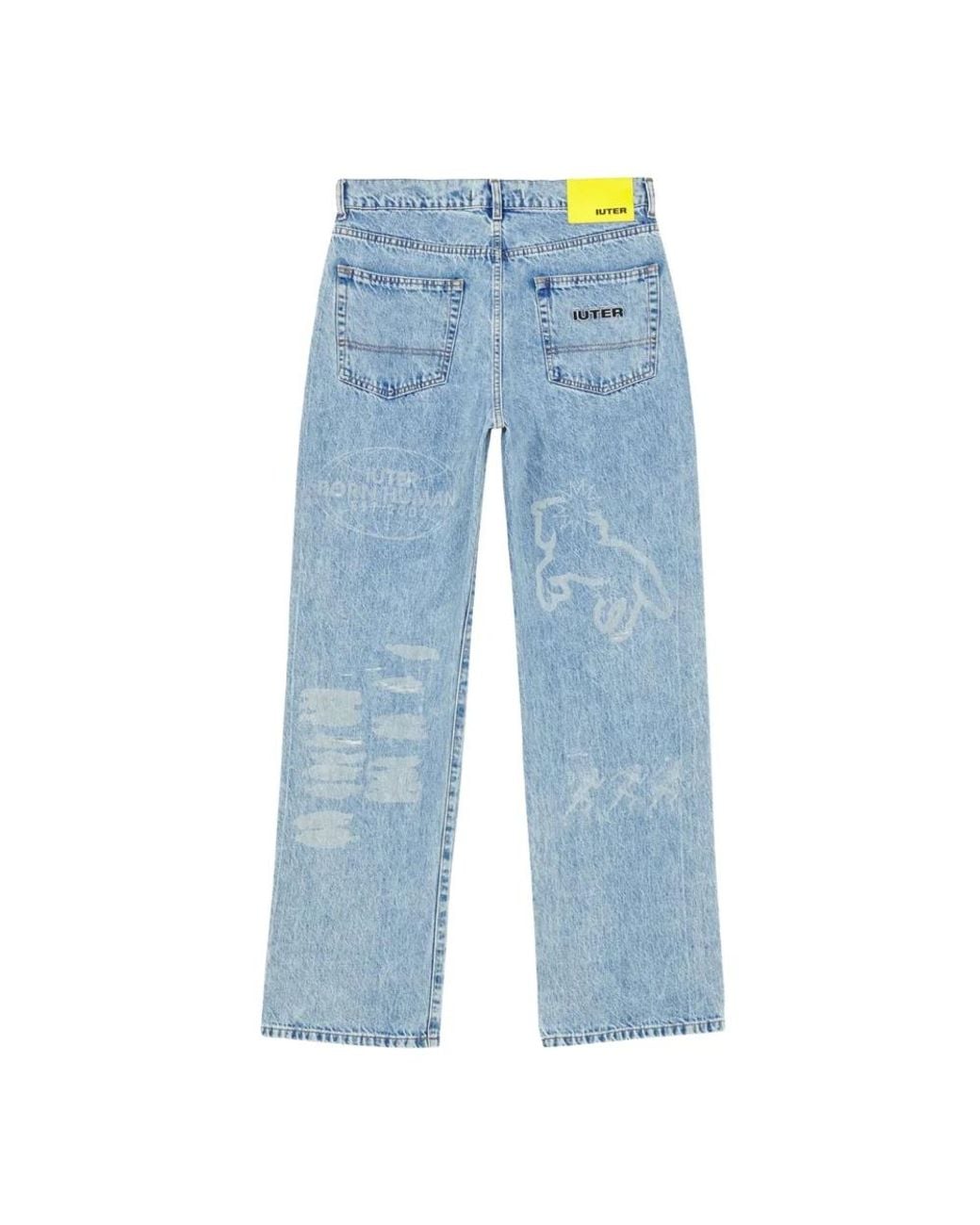 Iuter Blue Straight Fit Jeans for men