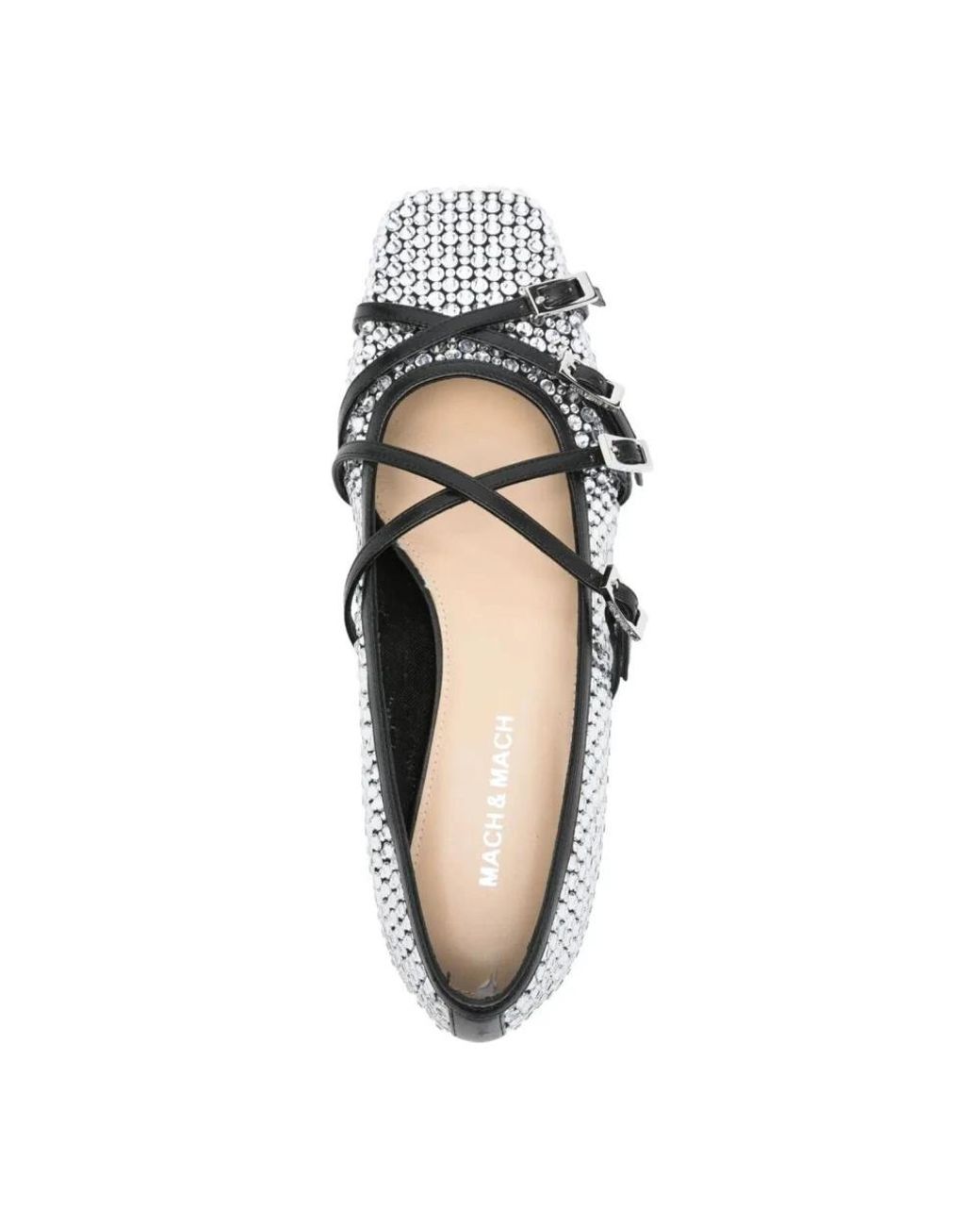 Mach & Mach Gray Ballerinas