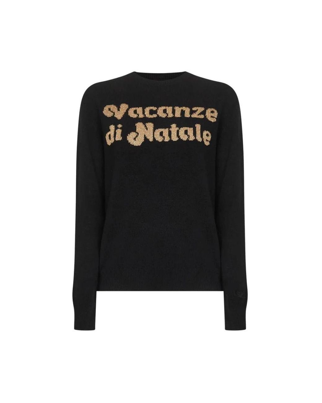Mc2 Saint Barth Black Round-Neck Knitwear