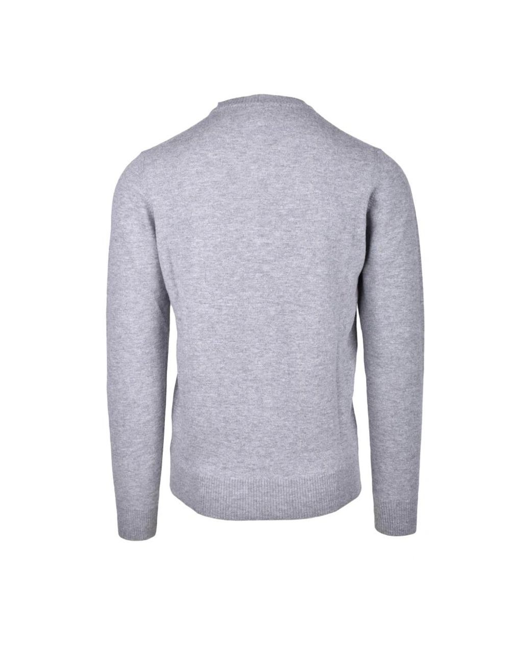 Alpha Studio Blue V-Neck Knitwear for men