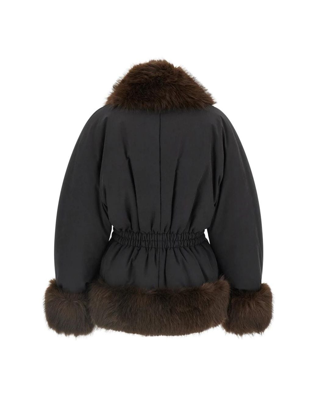 ANDAMANE Black Faux Fur & Shearling Jackets