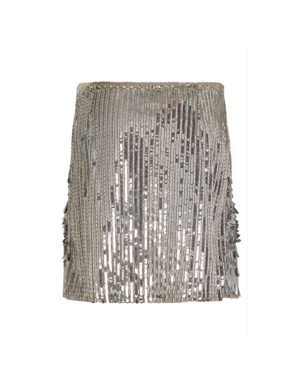 Alberta Ferretti Gray Short Skirts