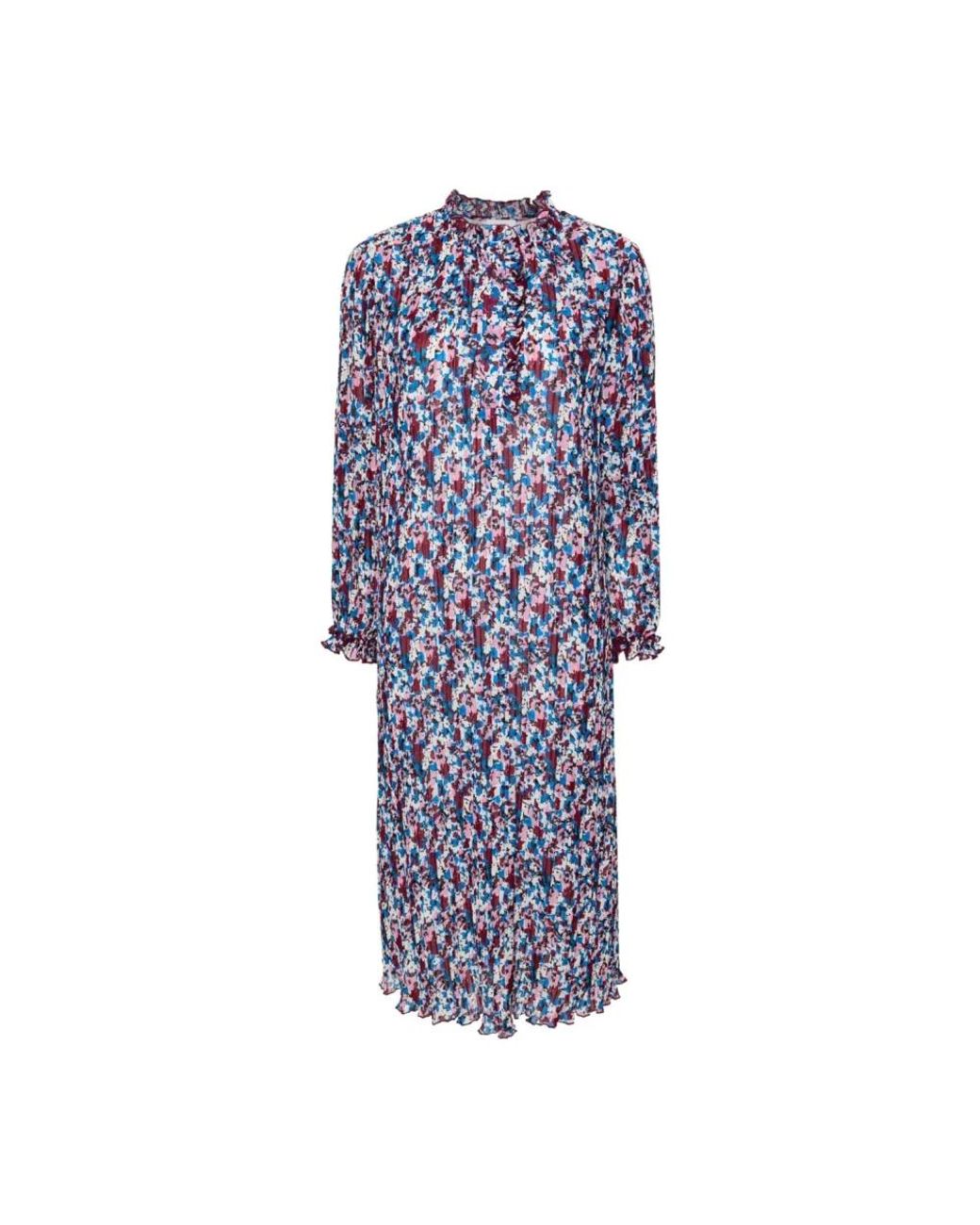 Ganni Blue Midi Dresses