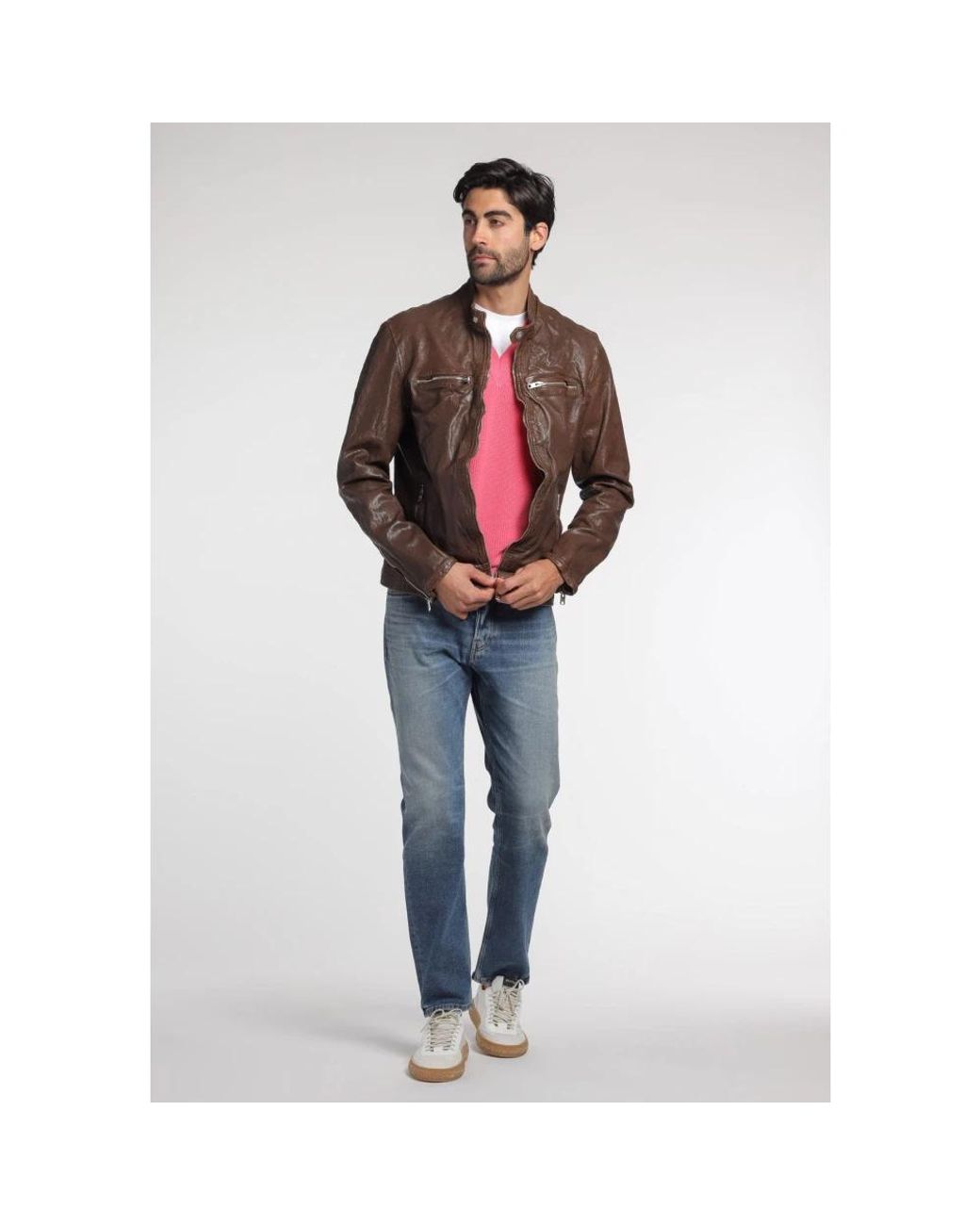 Amaranto Red Sleeveless Jumpers for men