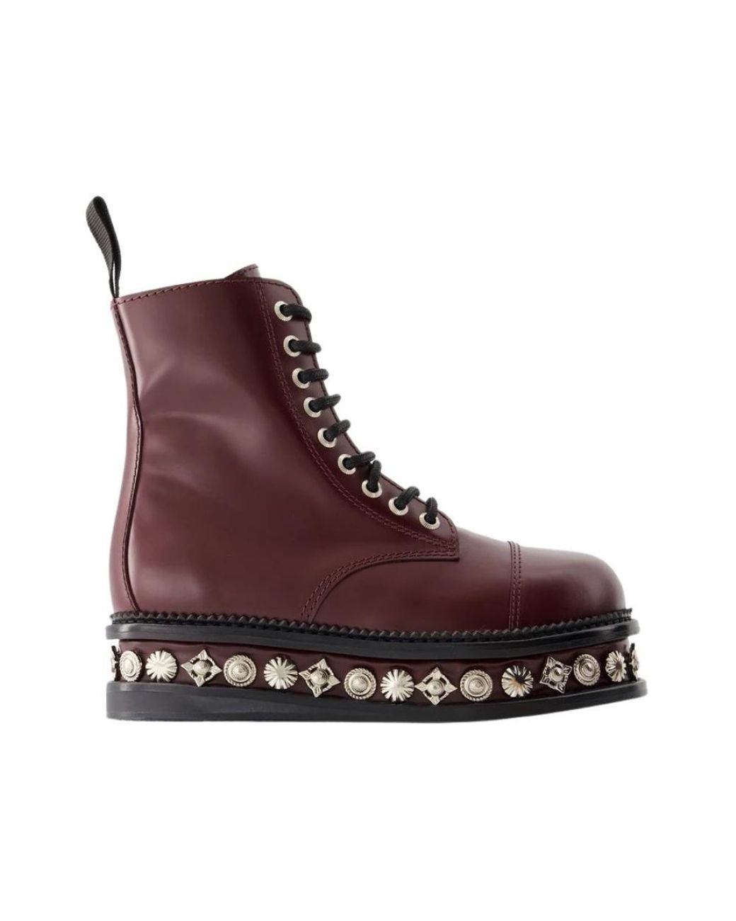 Toga Brown Lace-Up Boots