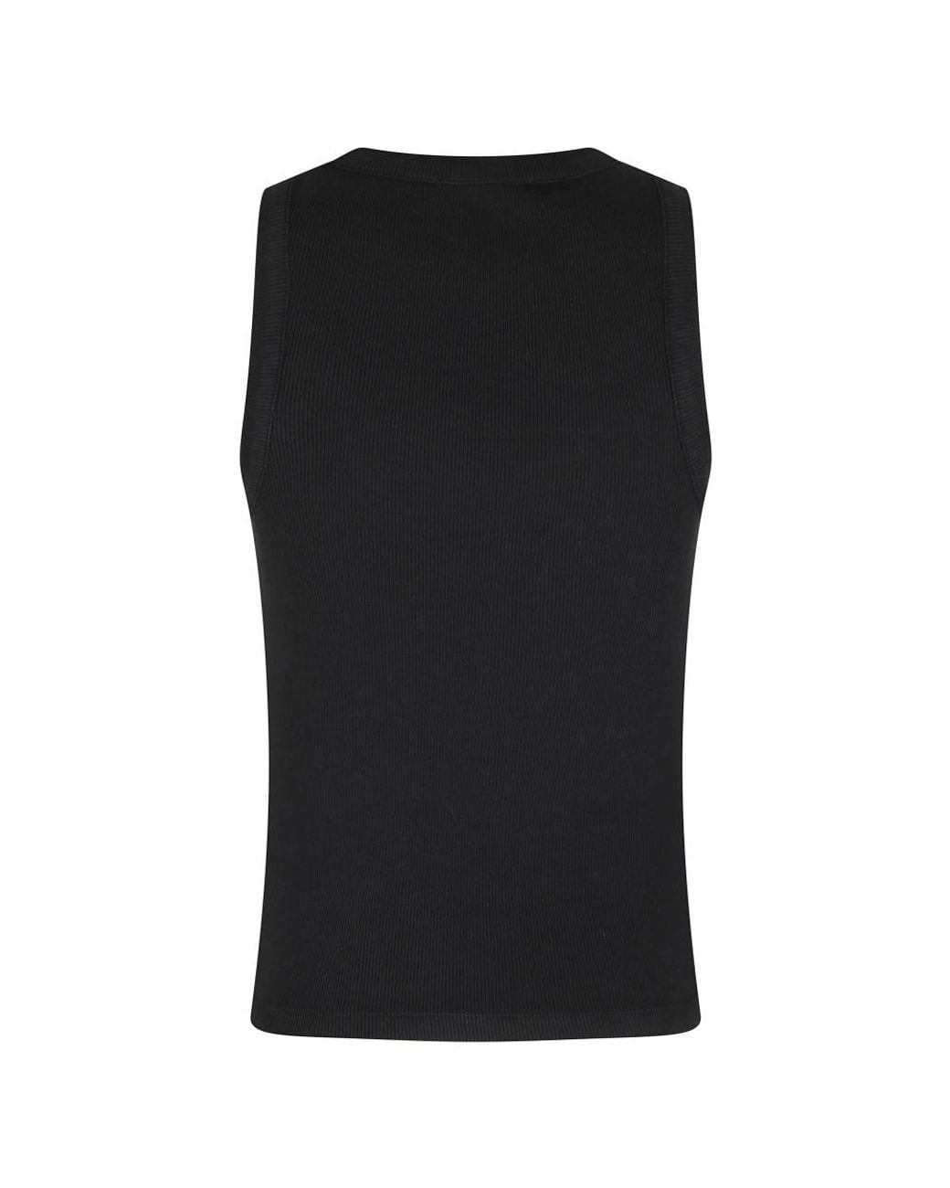 Des Phemmes Black Sleeveless Tops
