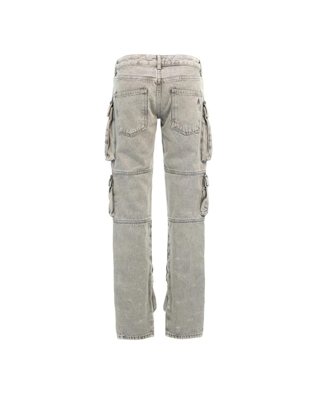 The Attico Gray Straight Fit Jeans