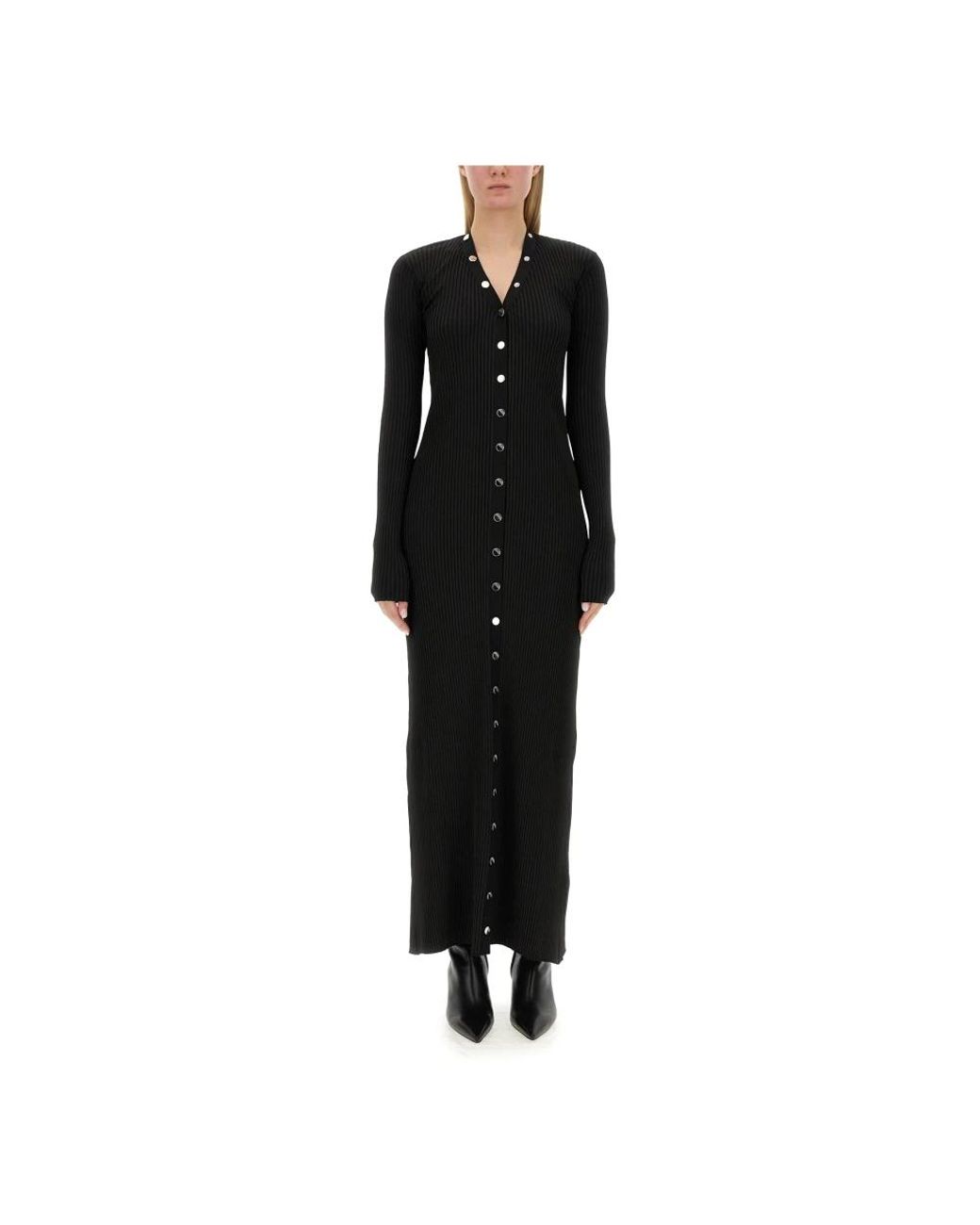 The Attico Black Knitted Dresses