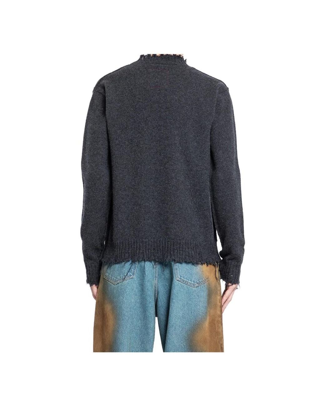 Uma Wang Blue Cashmere Knitwear for men