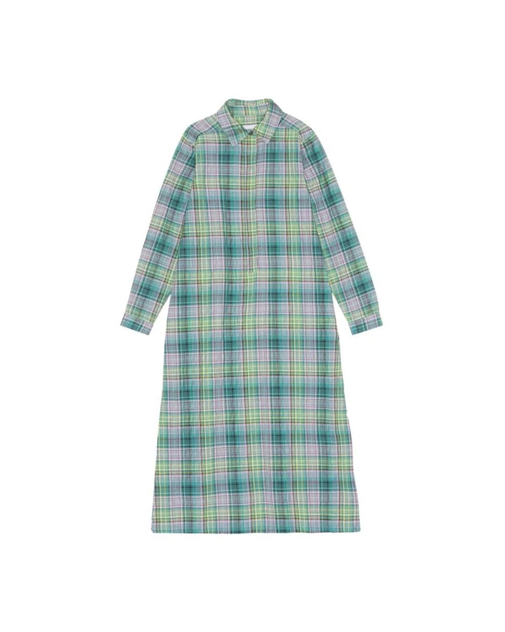 Ganni Blue Shirt Dresses