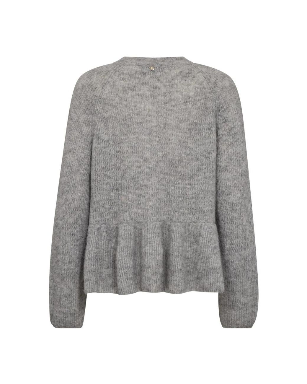 Mos Mosh Gray Round-Neck Knitwear