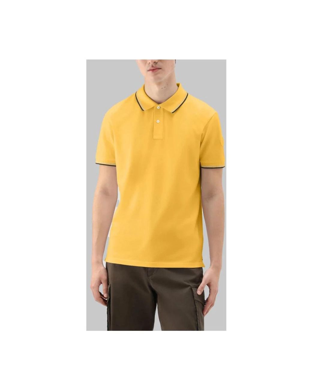 Woolrich Yellow Polo Shirts for men