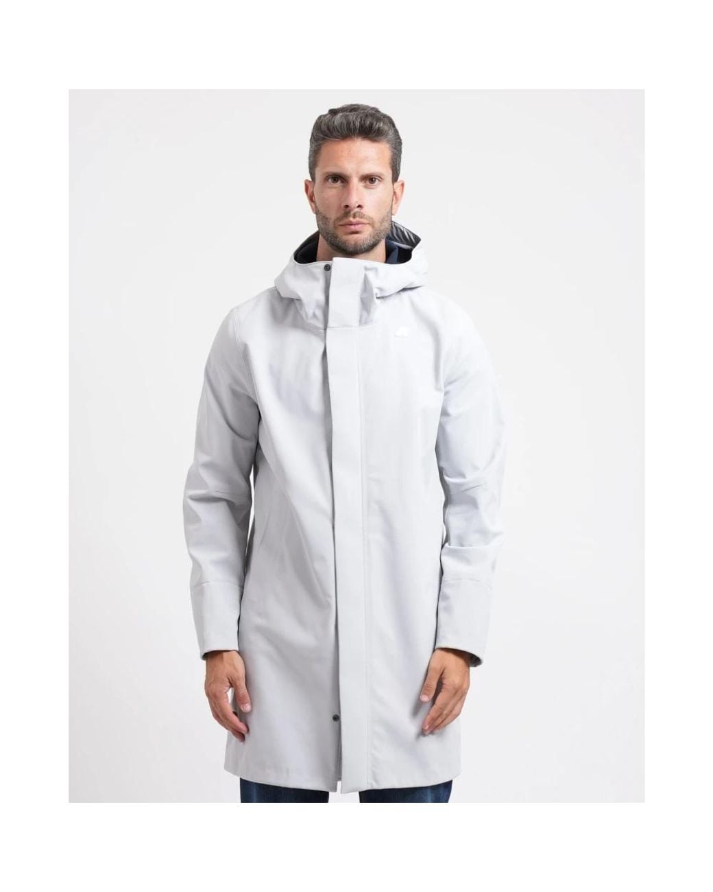 K-Way White Parkas for men