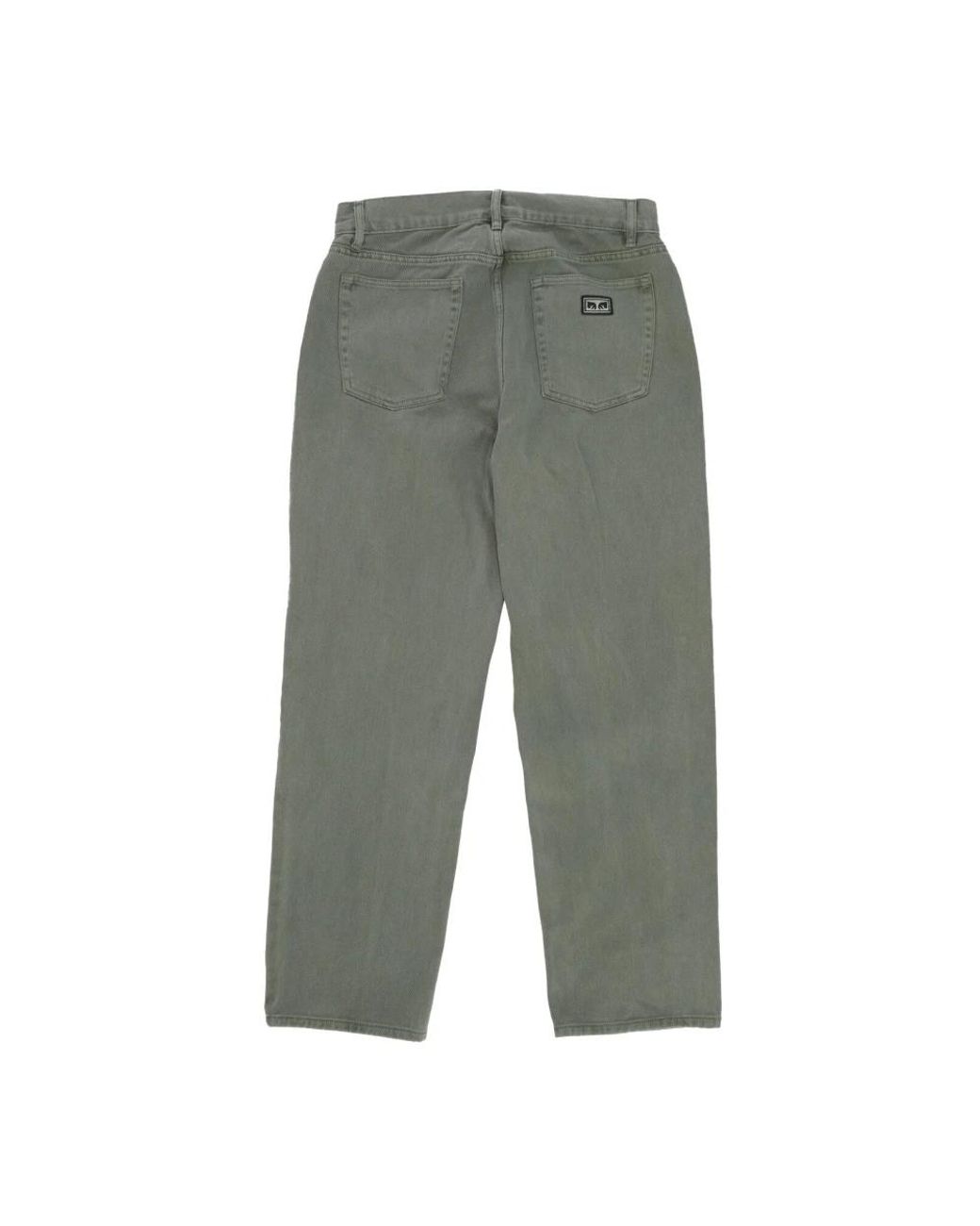 Obey Gray Loose Fit Jeans for men