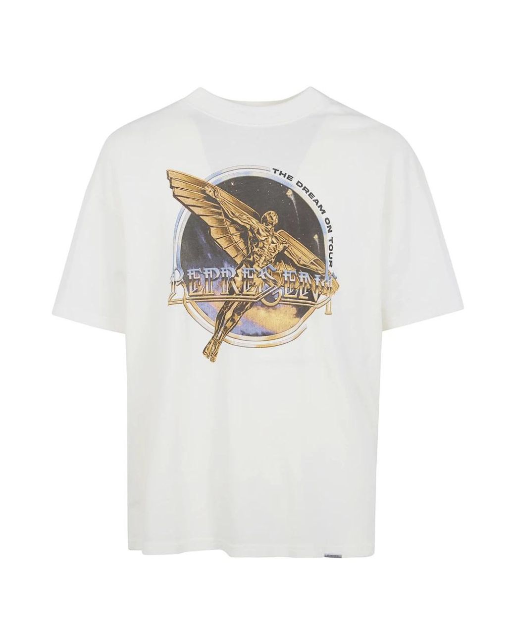 Represent Tops ,Wit ,Katoen Golden Tour T-Shirt in het White voor heren