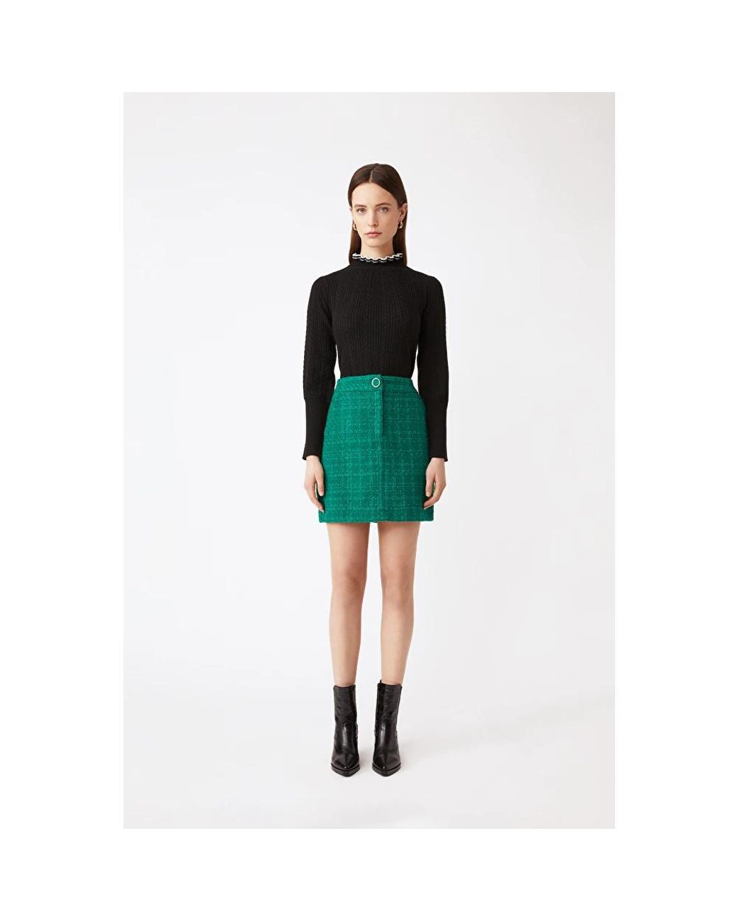 Suncoo Green Short Skirts