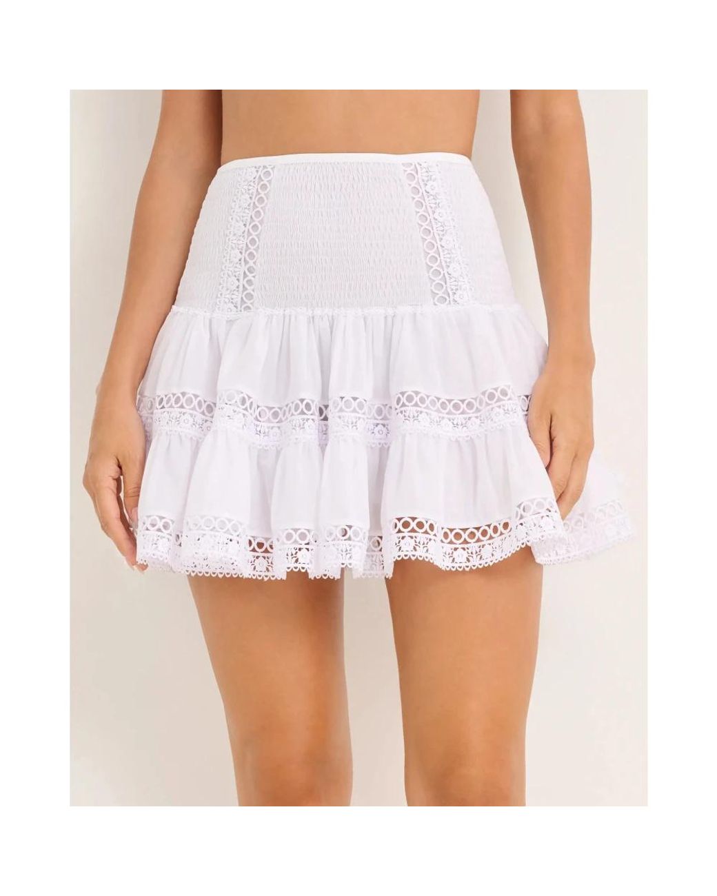 Charo Ruiz White Short Skirts