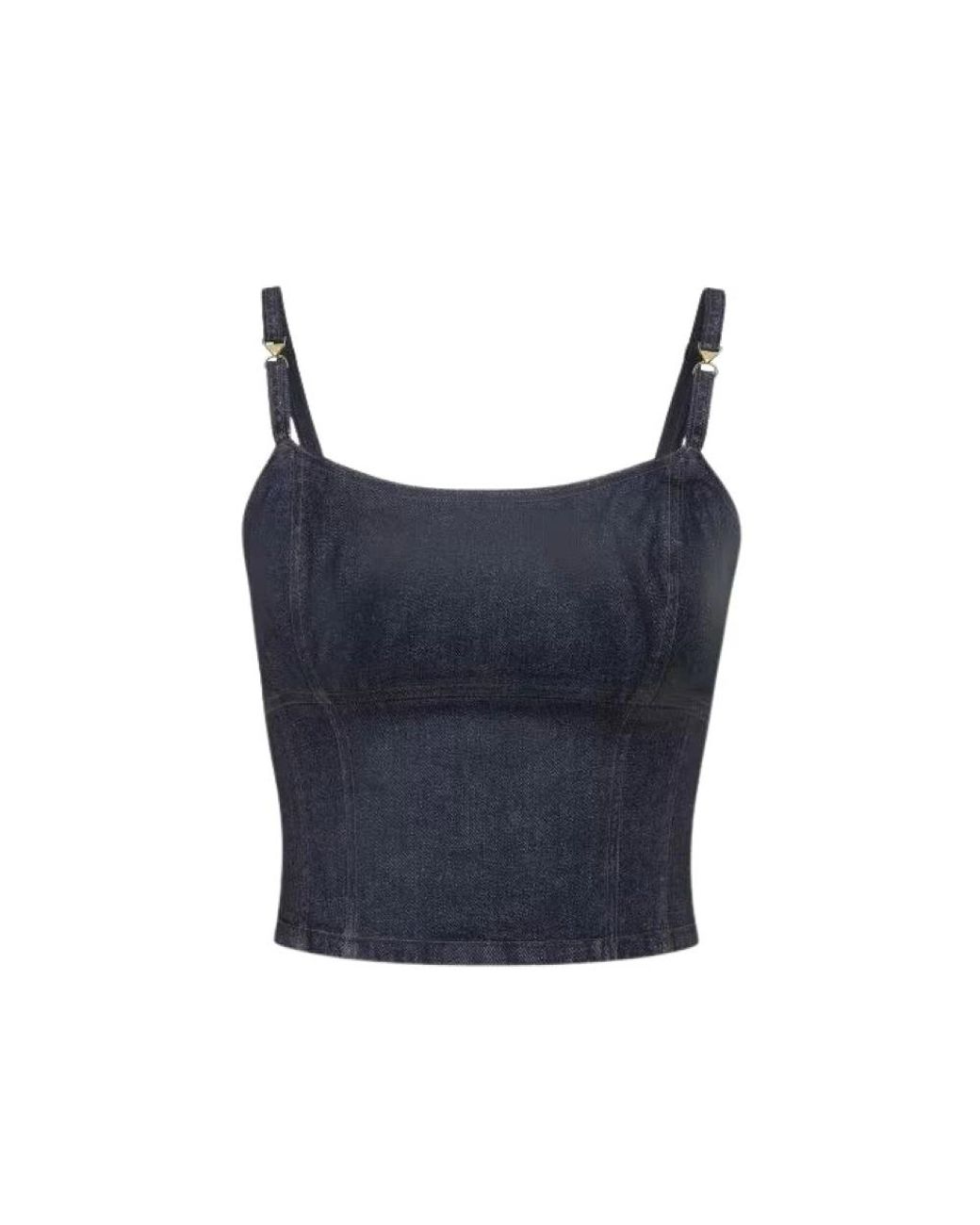 Guess Mouwloze Tops in het Blue