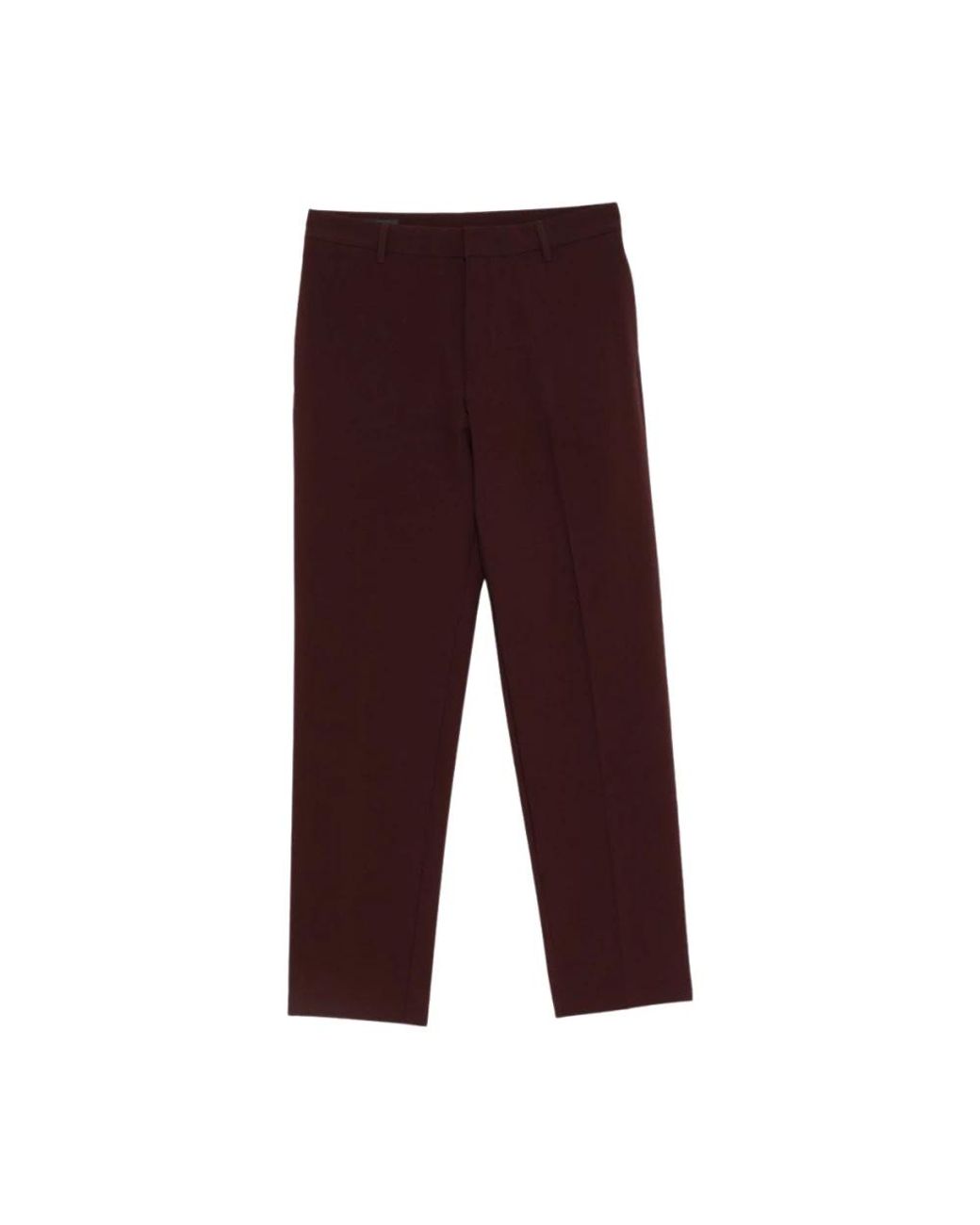 Emporio Armani Red Straight Trousers for men