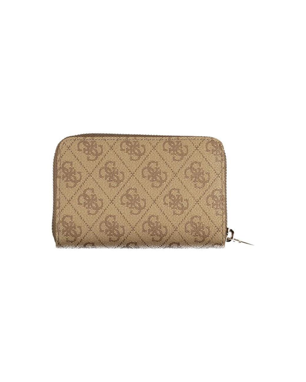 Guess Natural Beige Polyurethane Wallet