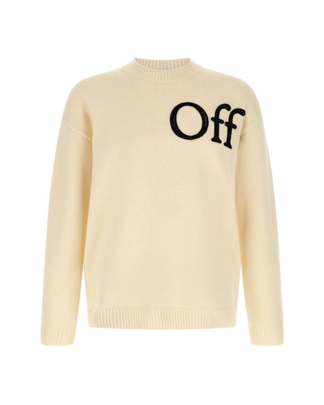 Off-White c/o Virgil Abloh White Round-Neck Knitwear for men