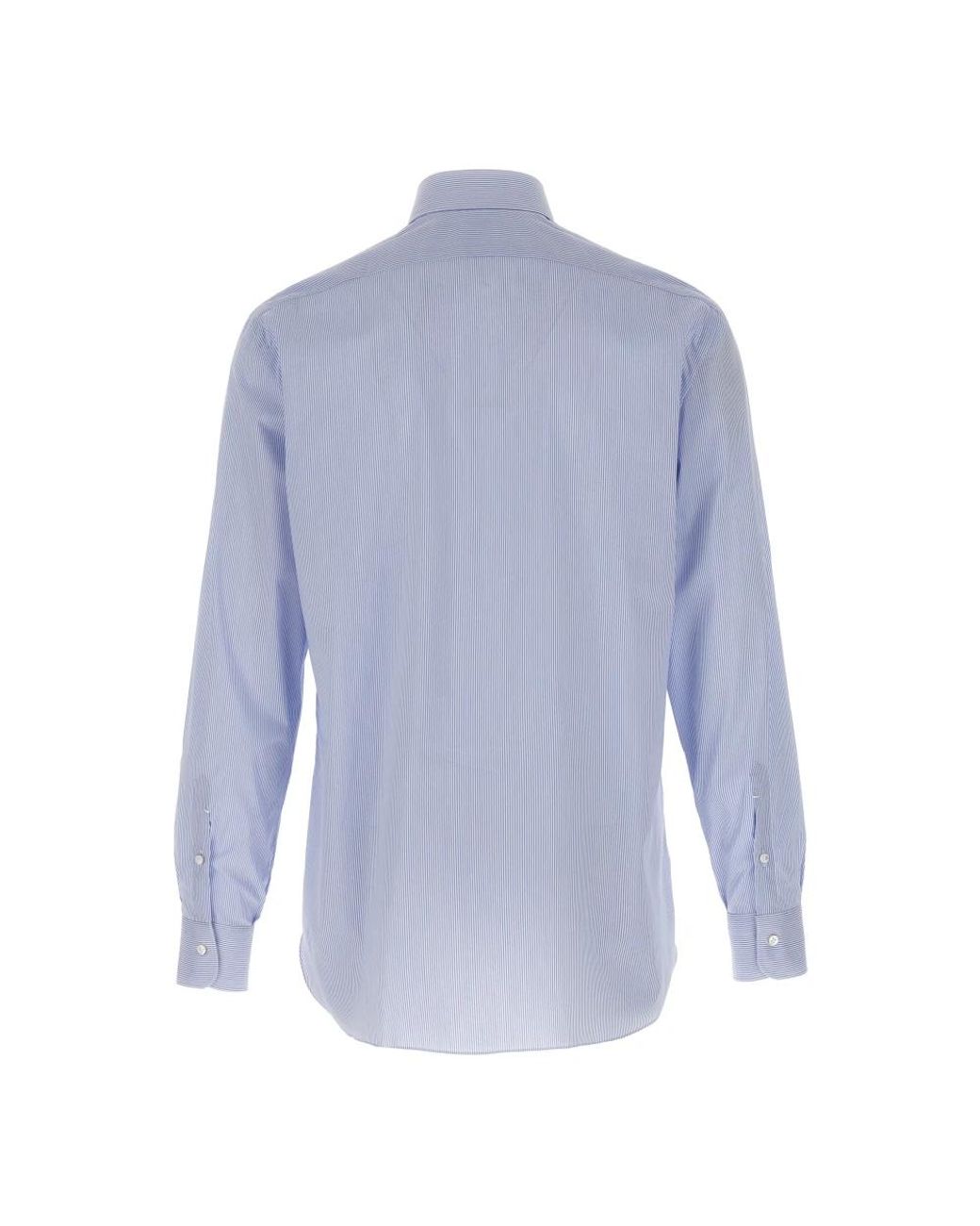 Barba Napoli Blue Formal Shirts for men