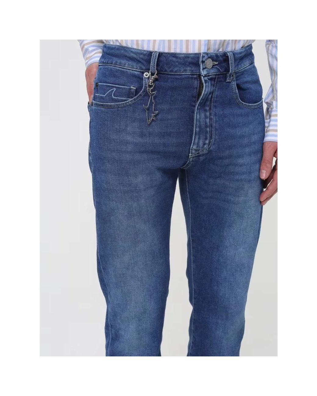Paul & Shark Blue Straight Fit Jeans for men