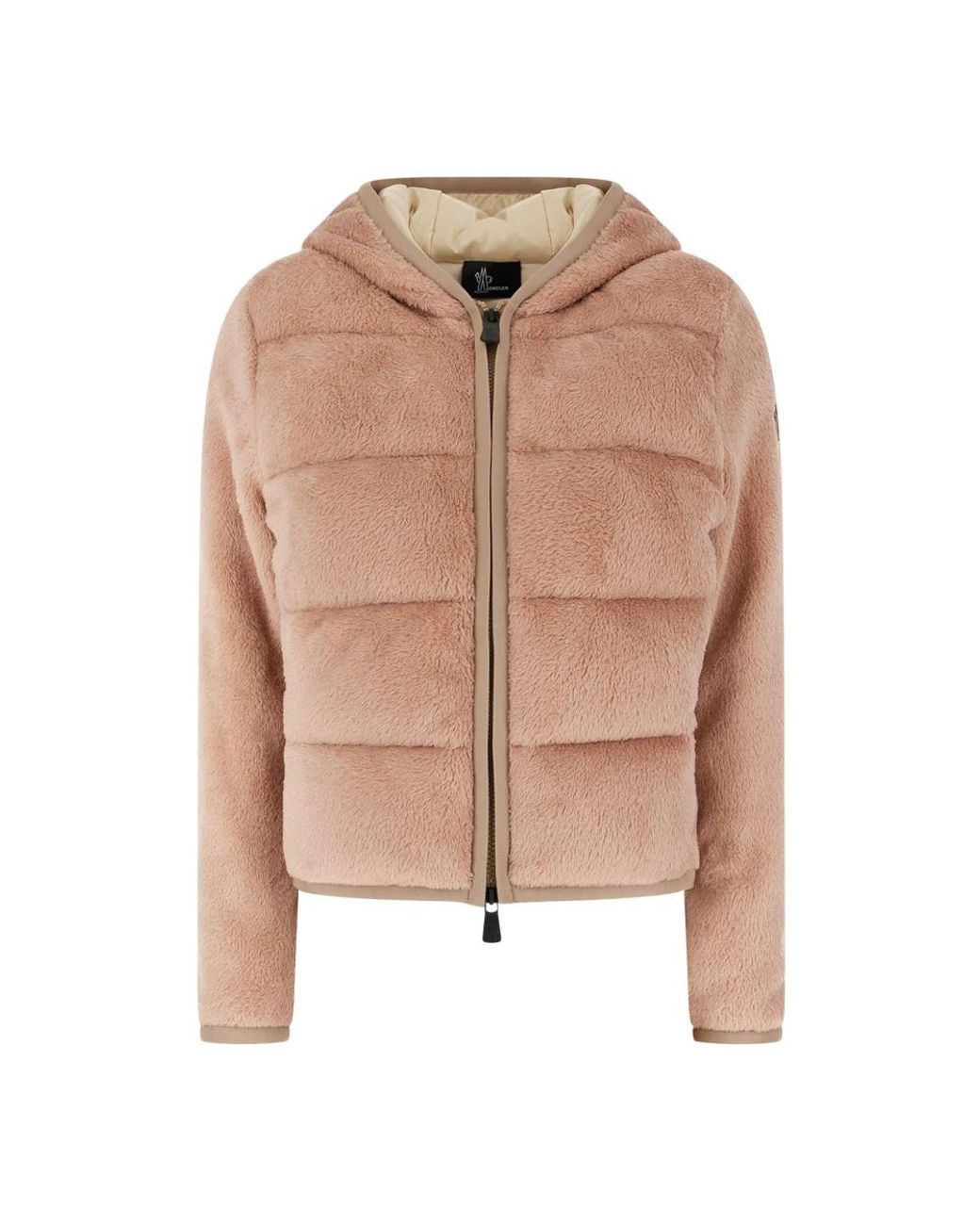 Moncler Jassen ,Roze ,Polyester Stretch Polyester Vest in het Brown