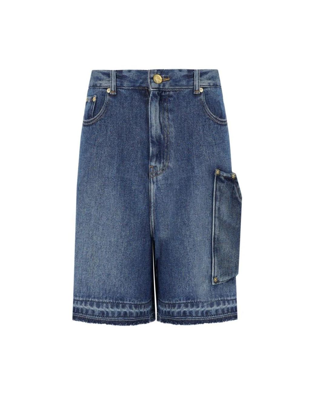 Ganni Blue Denim Shorts