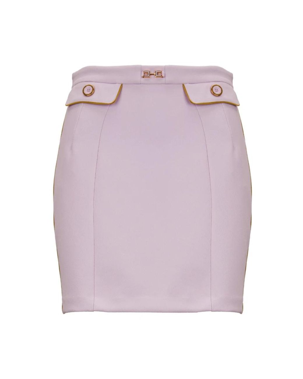 Elisabetta Franchi Purple Short Skirts