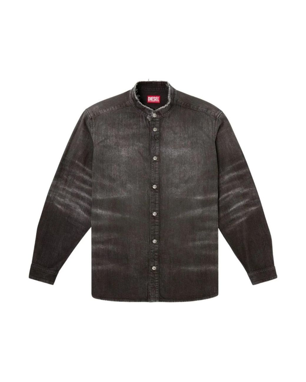DIESEL Gray Denim Shirts for men