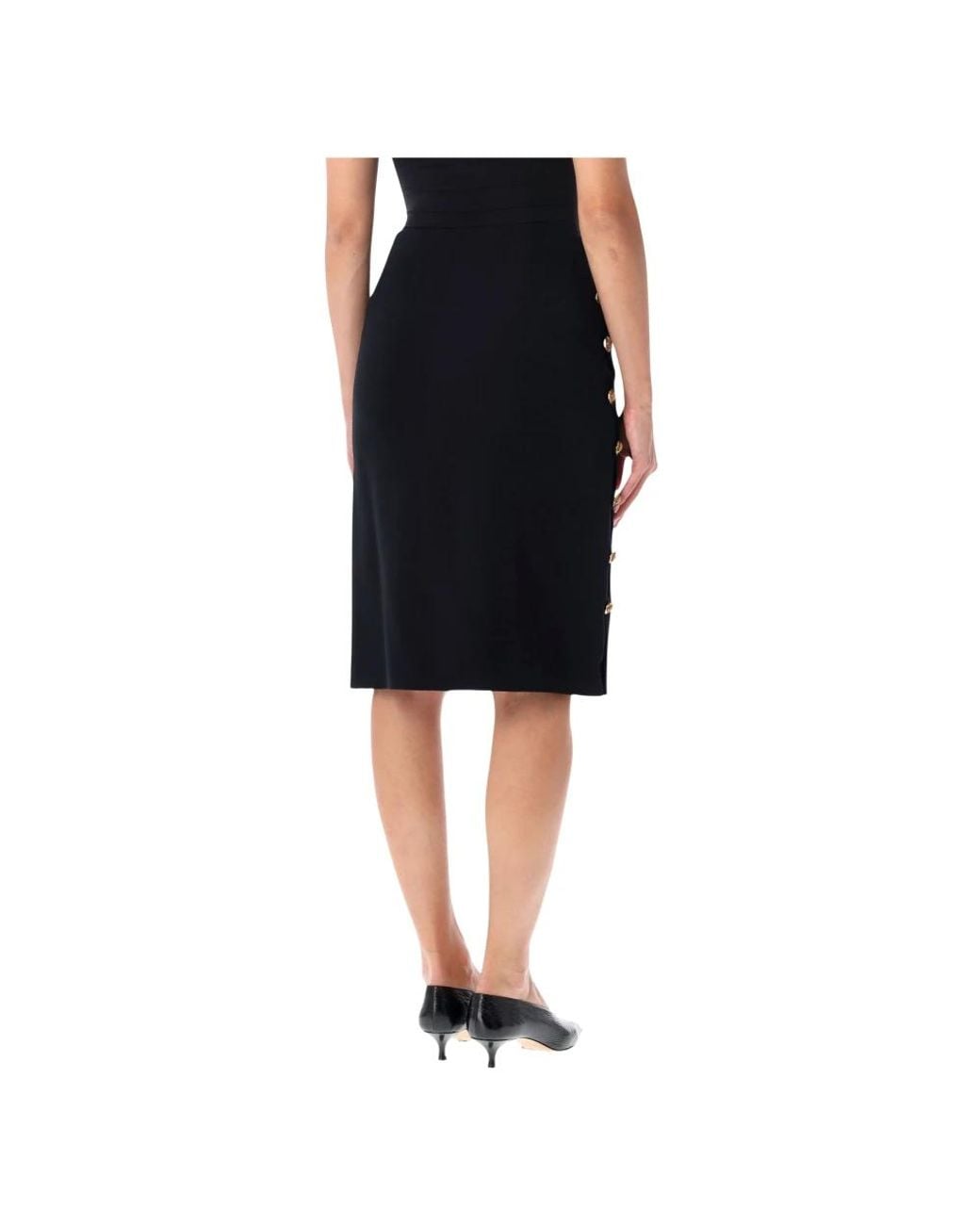 Versace Black Pencil Skirts