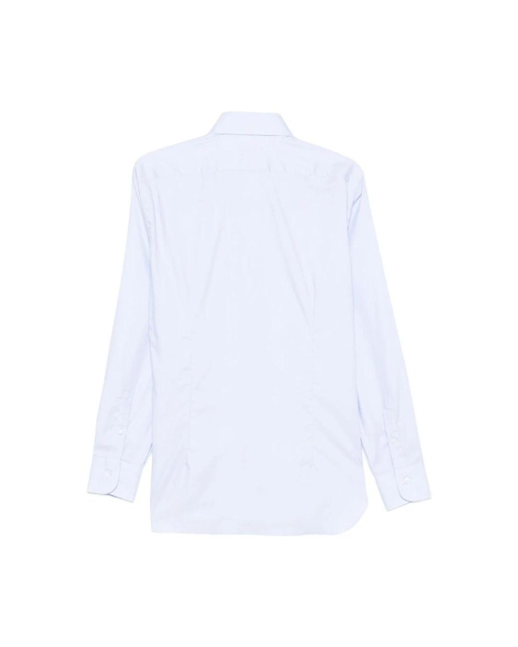 Barba Napoli White Formal Shirts for men
