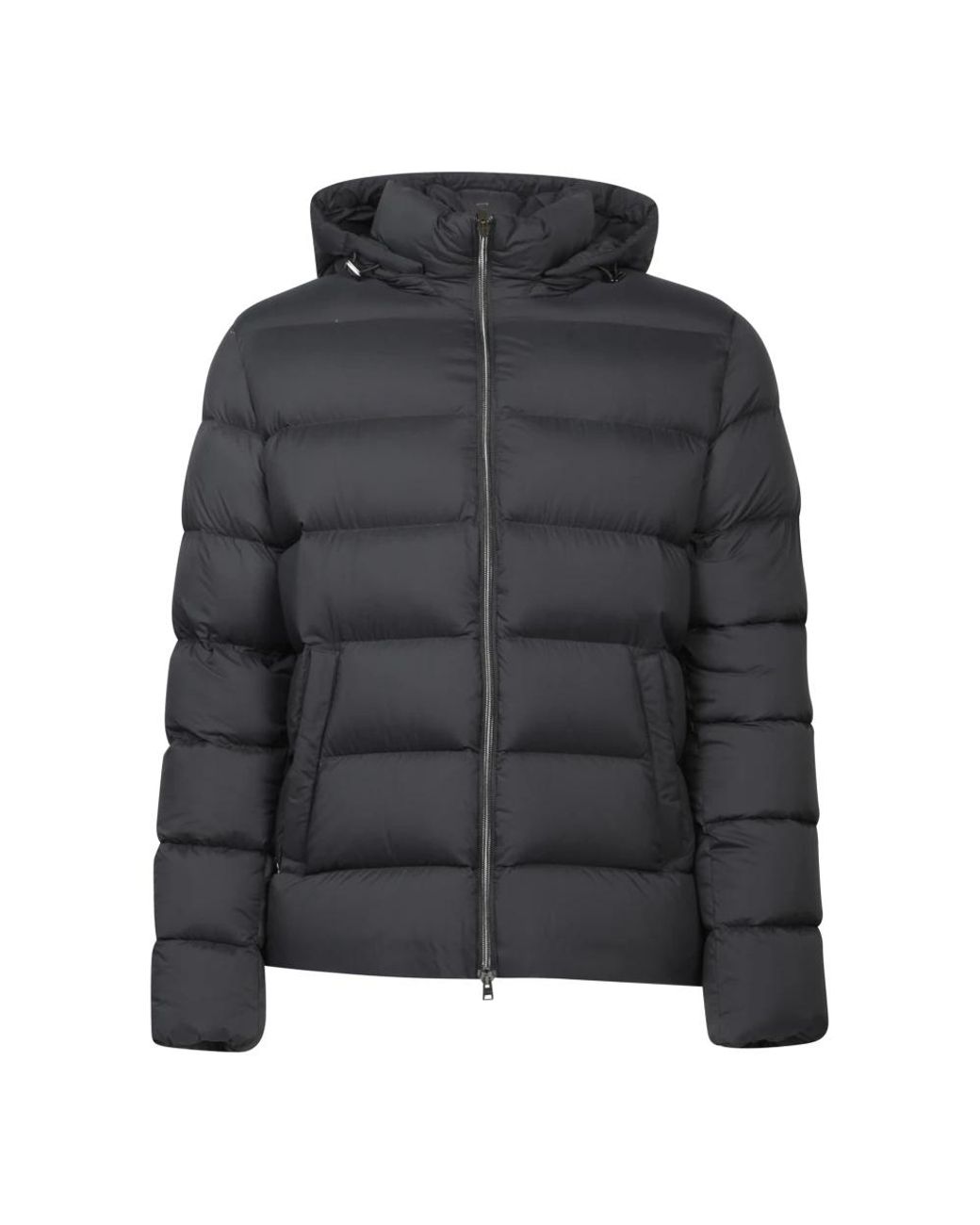 Herno Jassen ,Zwart ,Nylon Zwarte Donzen Jas in het Black voor heren