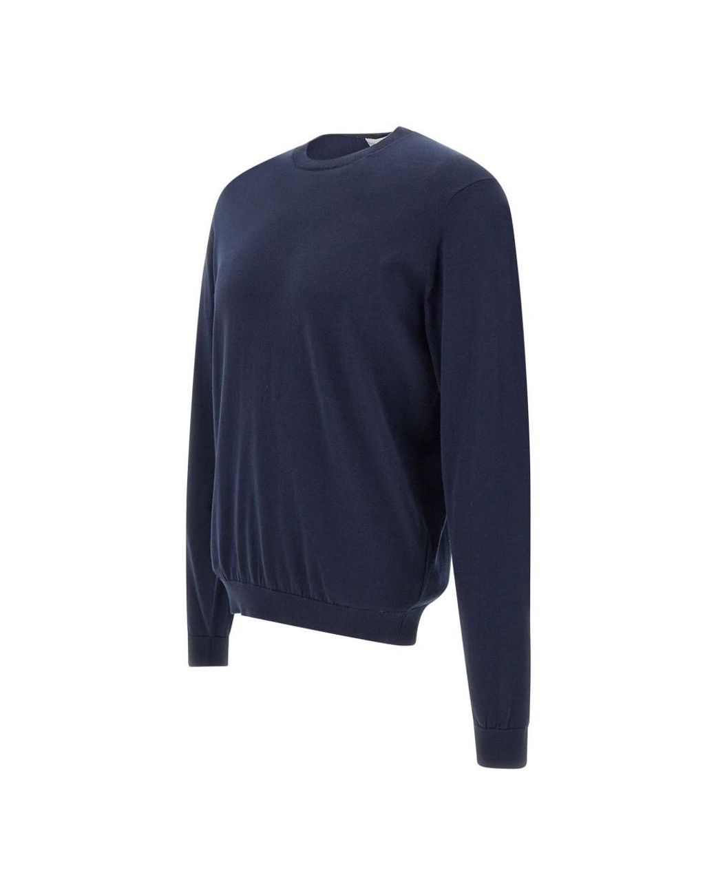 FILIPPO DE LAURENTIIS Blue Round-Neck Knitwear for men