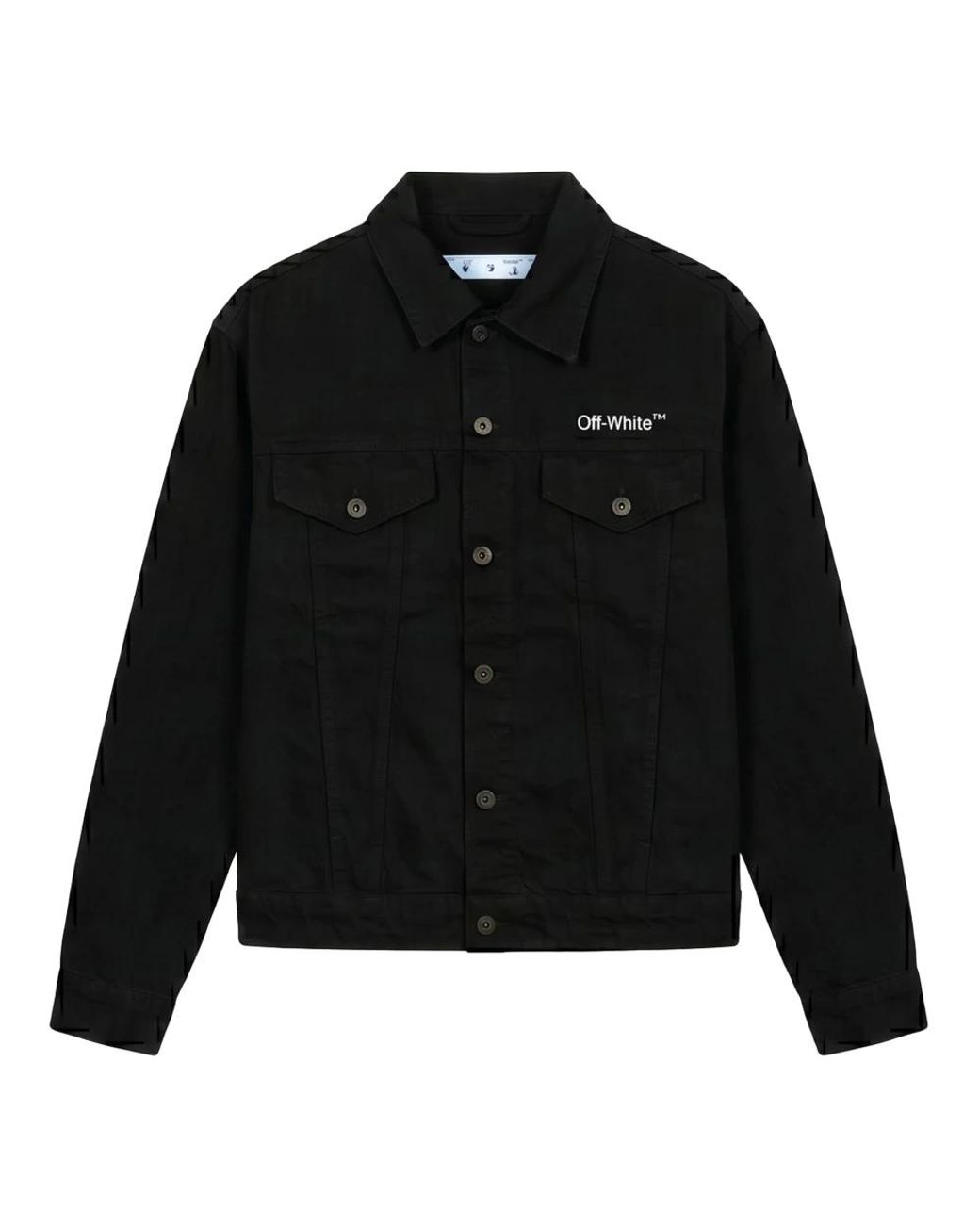 Off-White c/o Virgil Abloh Black Denim Jackets for men