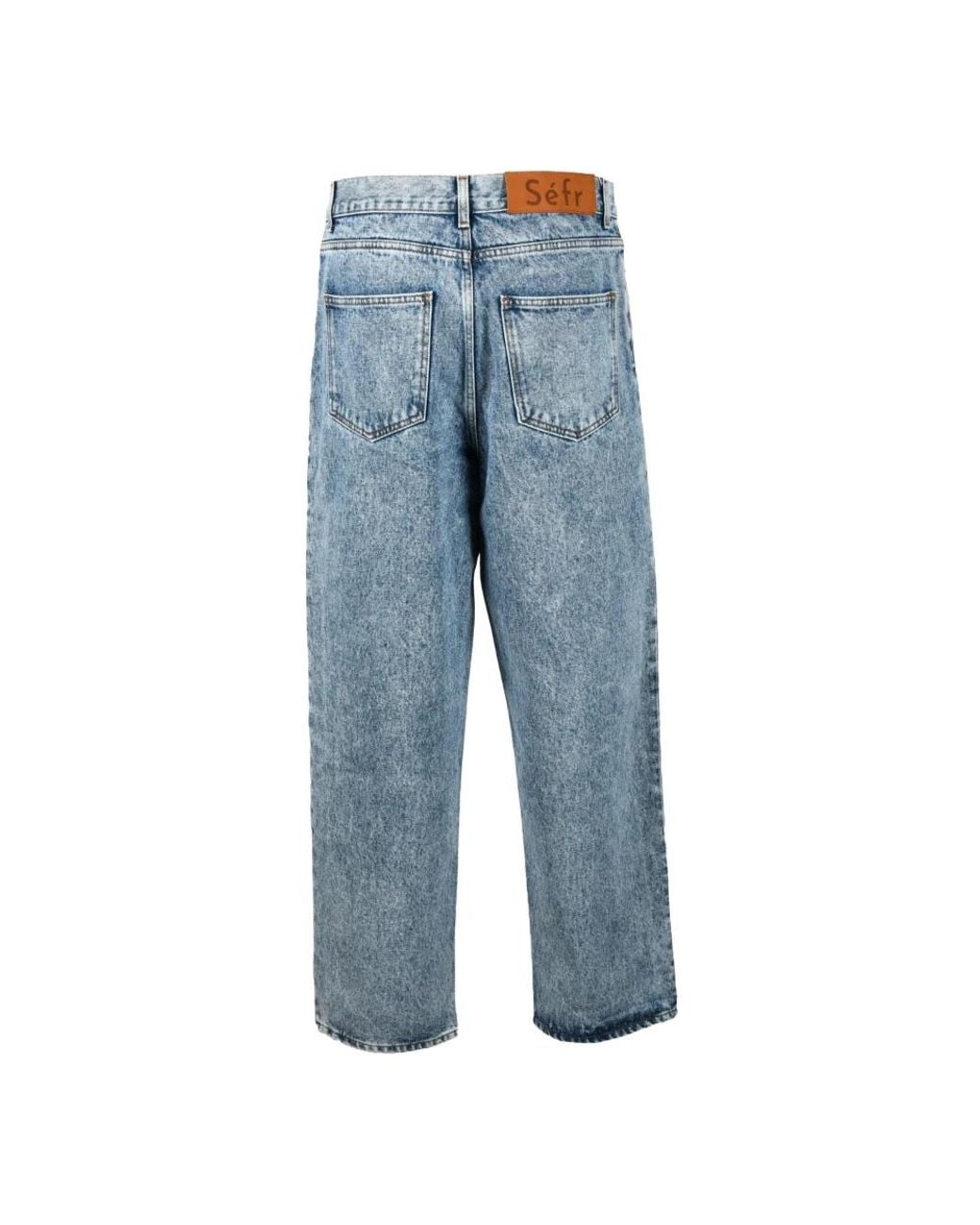 Straight Jeans Séfr de color Blue