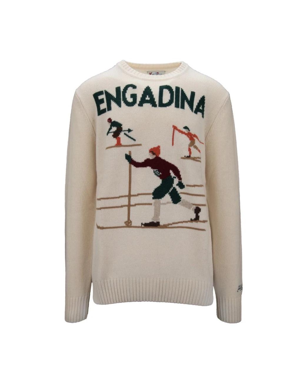 Mc2 Saint Barth Gray Round-Neck Knitwear for men