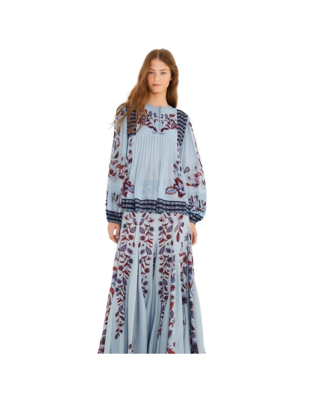 Farm Rio Blue Maxi Skirts