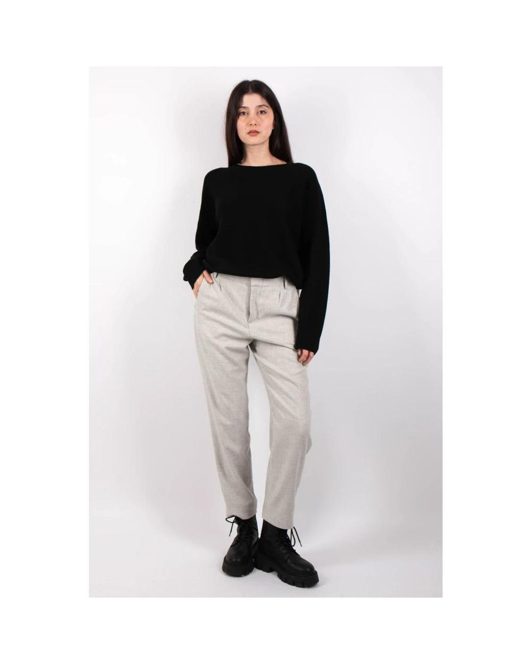 Drykorn Black Slim-Fit Trousers