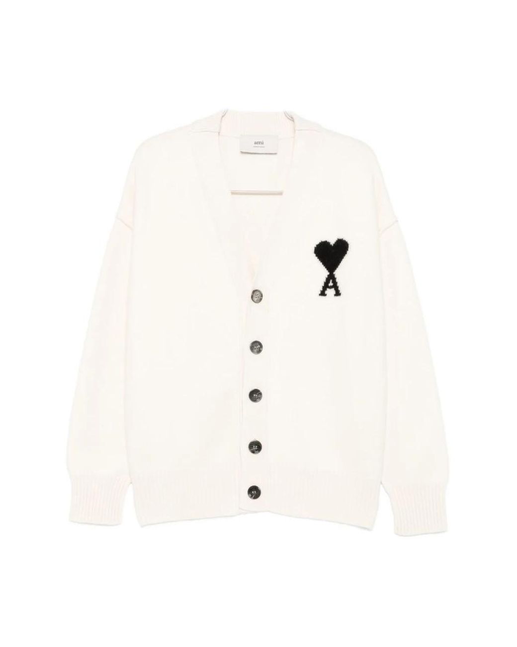 Cardigans AMI en coloris White