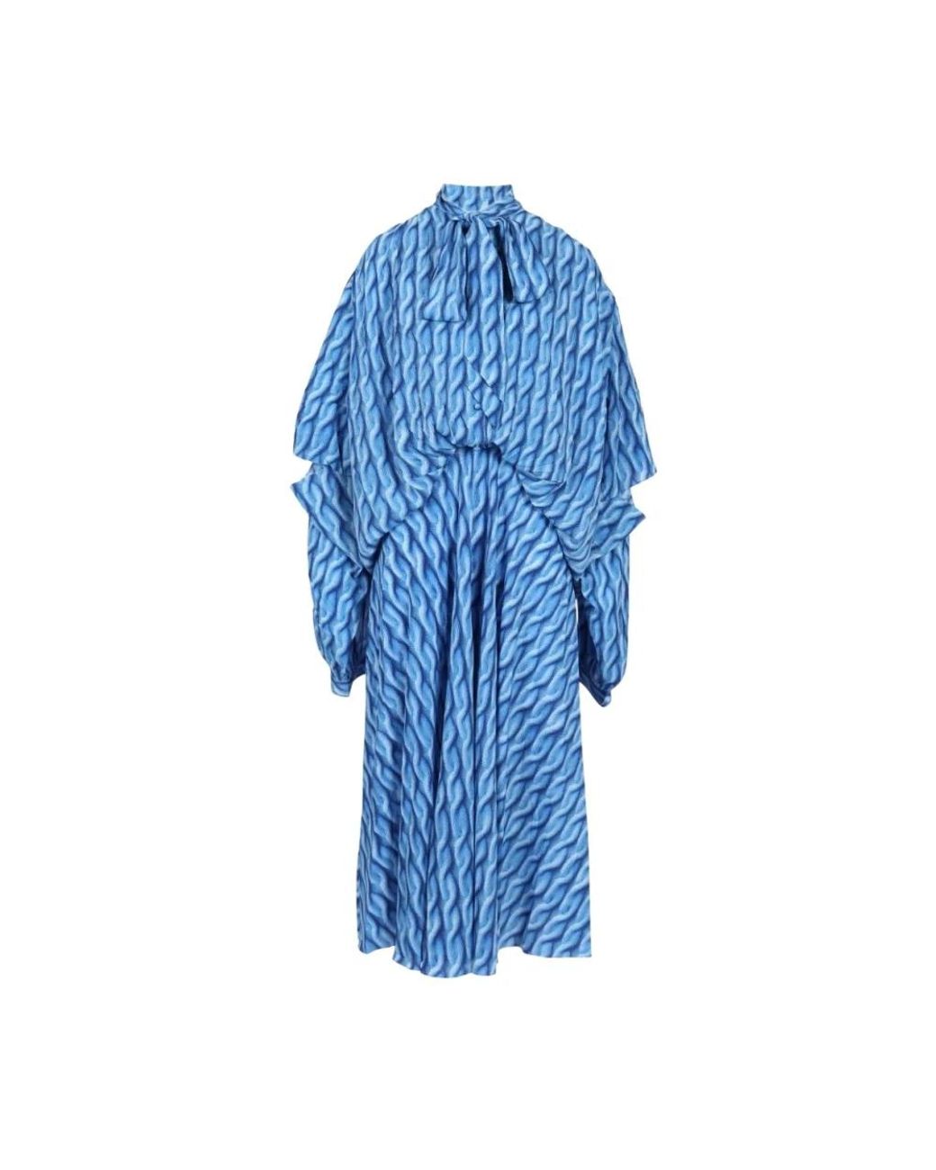 Balenciaga Blue Midi Dresses