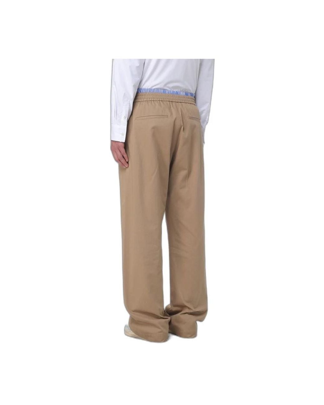 Chinos di MSGM in Natural da Uomo