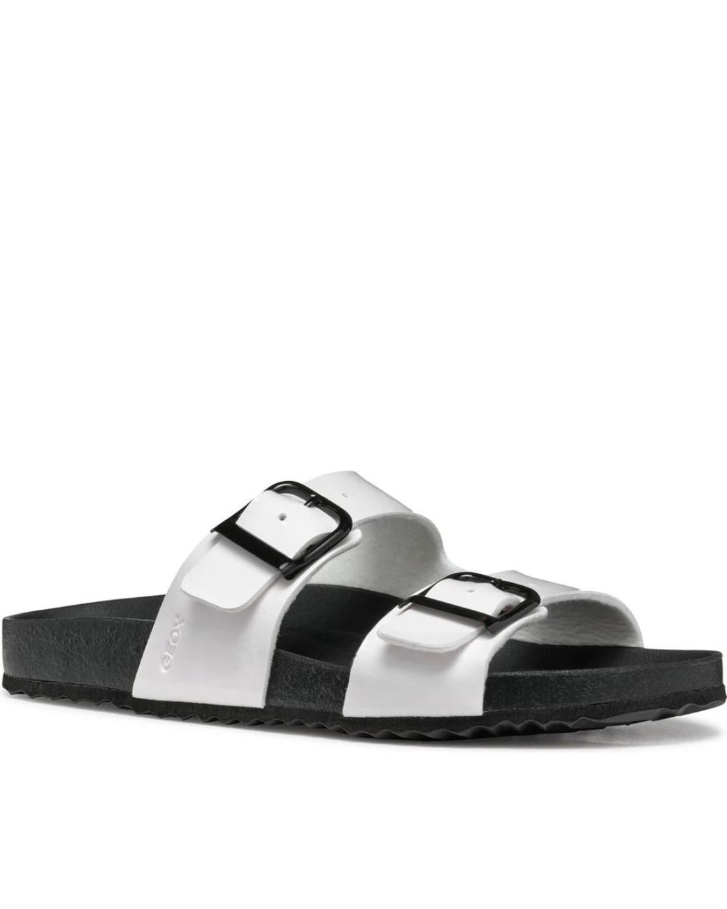 Geox Black Sliders
