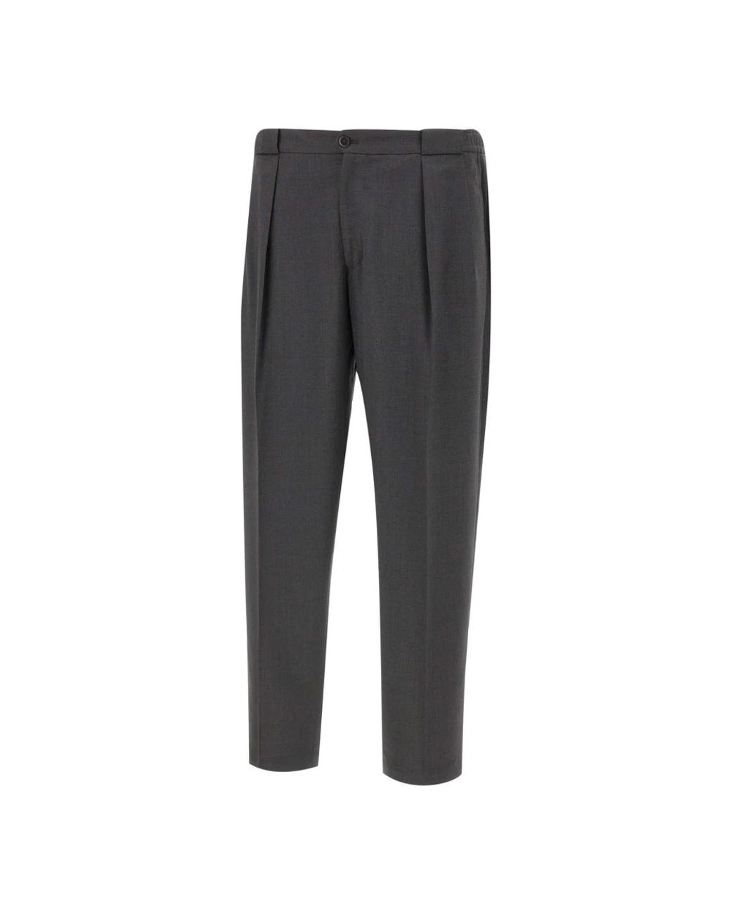 BRIGLIA Gray Suit Trousers for men